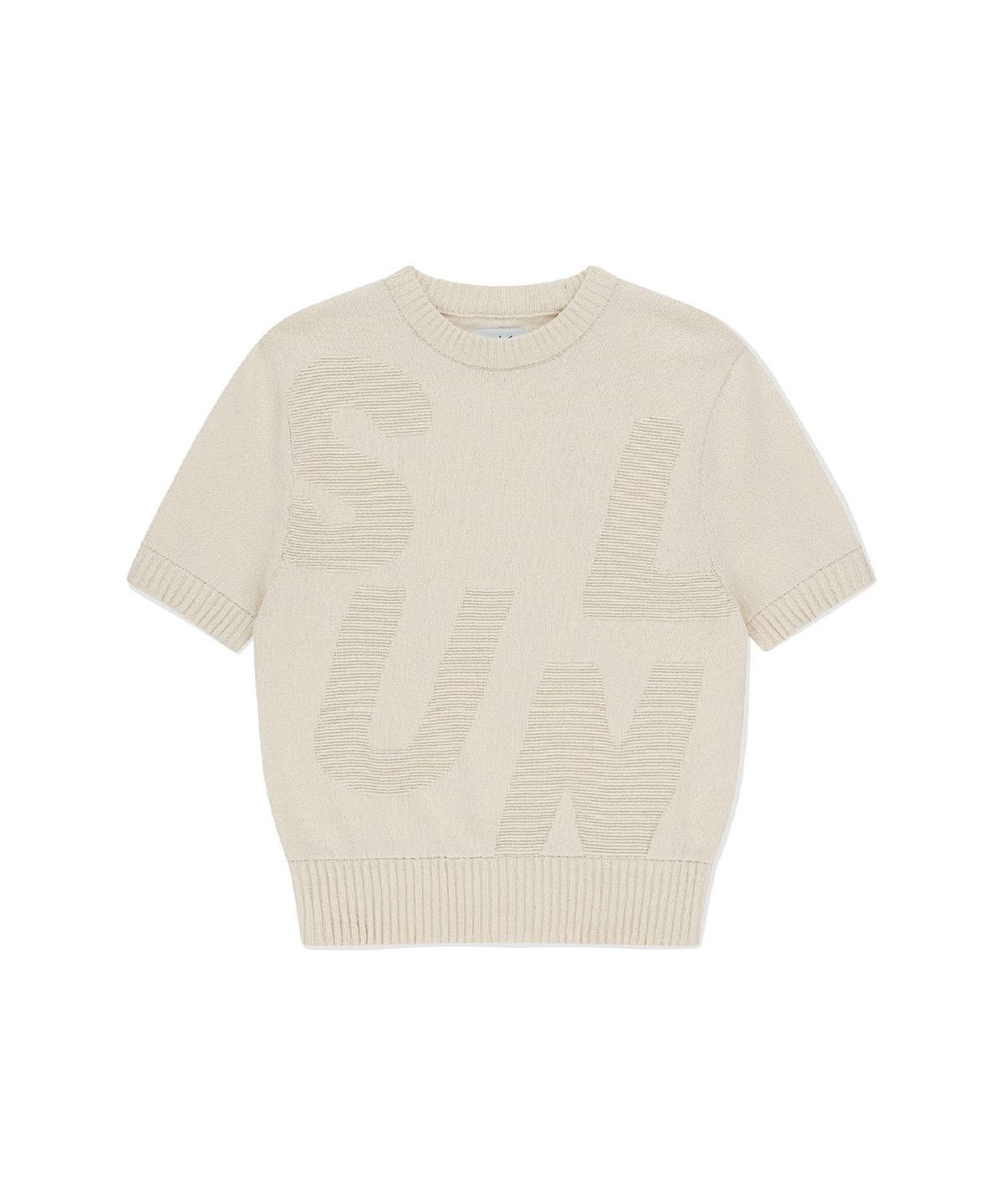 썬러브투어(SUNLOVETOUR) Capital S/S Sweater Ivory