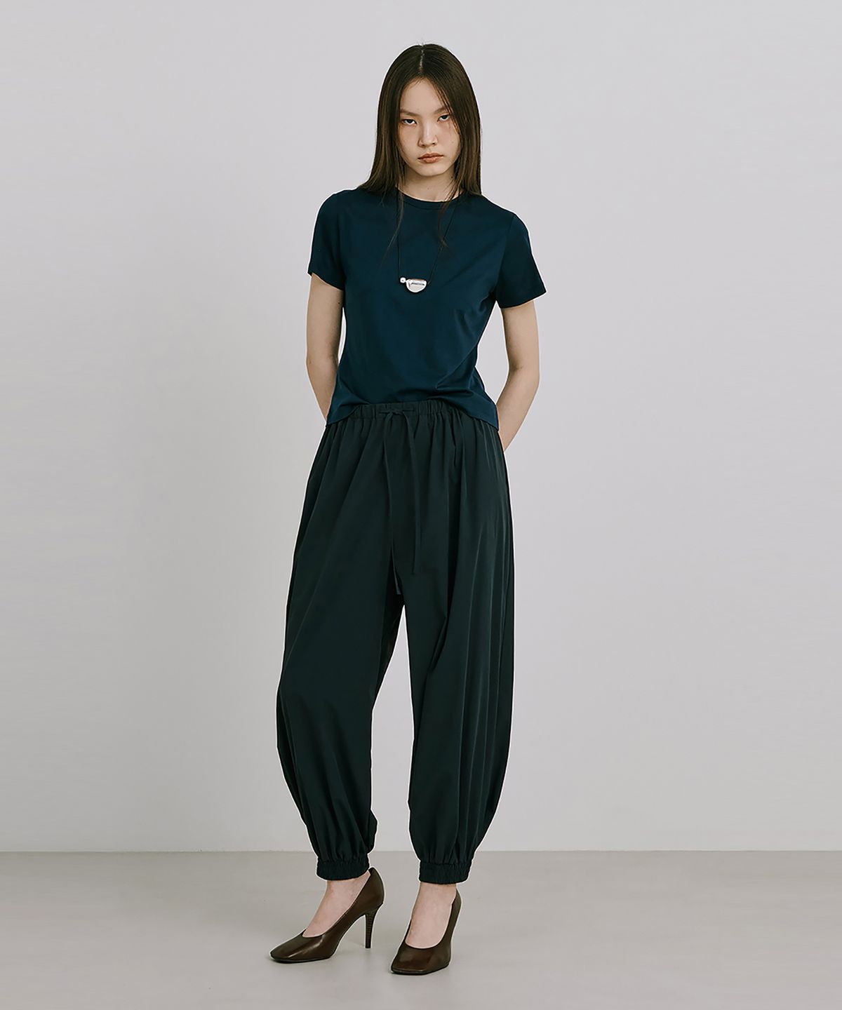분더캄머(WNDERKAMMER) 25 Basic Short Sleeve T_Navy(25 베이직 반팔T_네이비)