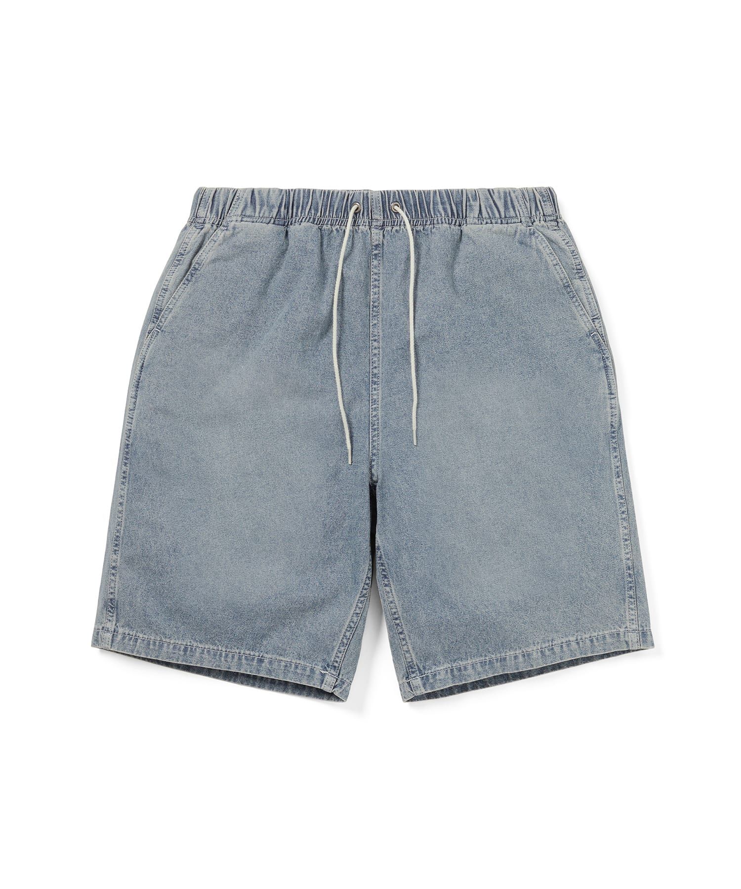 MUSINSA公式 | thisisneverthat Denim Easy Short Washed Blue