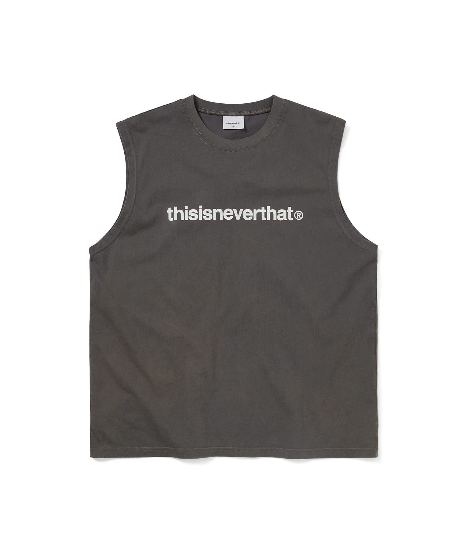 MUSINSA公式 | thisisneverthat Tロゴ ノースリーブ チャコール