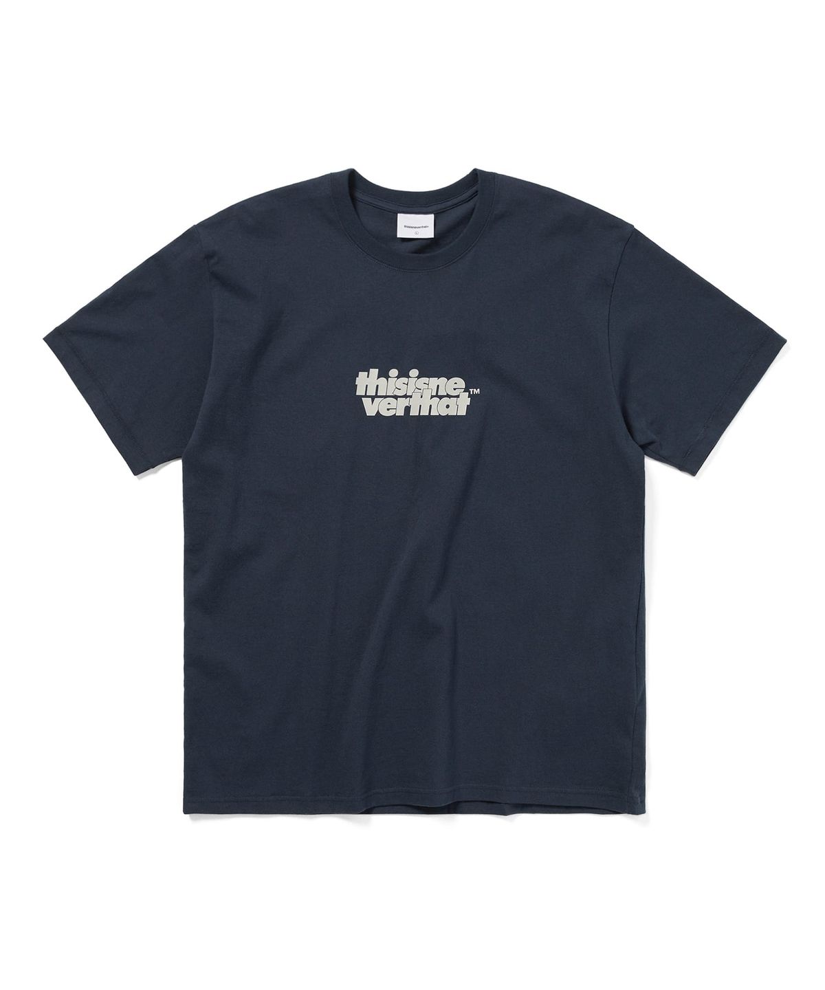 디스이즈네버댓(THISISNEVERTHAT) OL-Logo Tee Navy