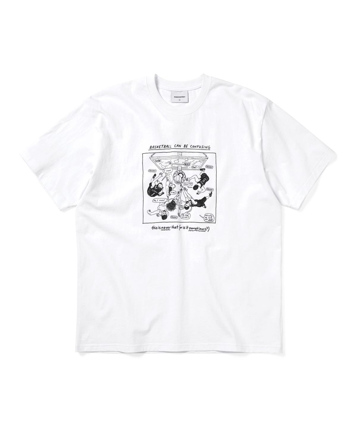 디스이즈네버댓(THISISNEVERTHAT) Confusing Basketball Tee White