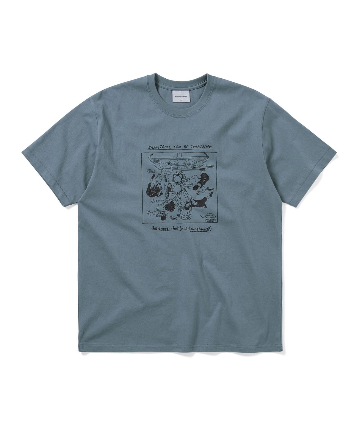 디스이즈네버댓(THISISNEVERTHAT) Confusing Basketball Tee Slate