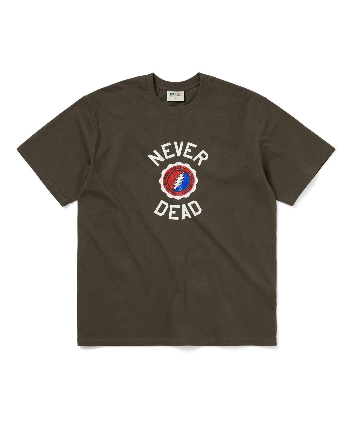 디스이즈네버댓(THISISNEVERTHAT) GD NEVER DEAD Tee Brown