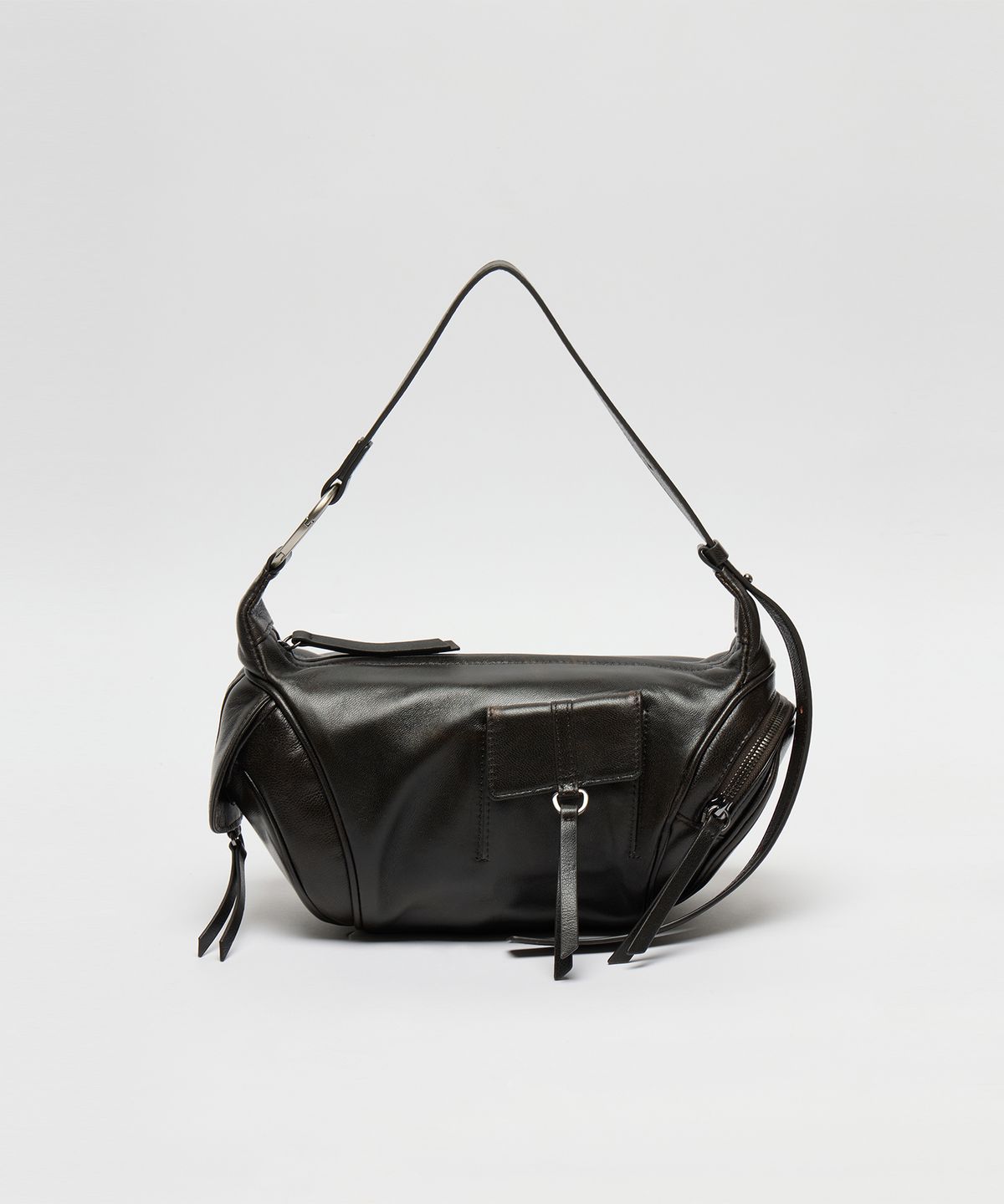 아카이브앱크(ARCHIVEPKE) Rider barrel bag(Stone washed black)_OVBAX25034SWK
