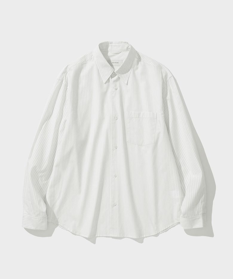 EDITOR SHIRT (PIN WHITE)