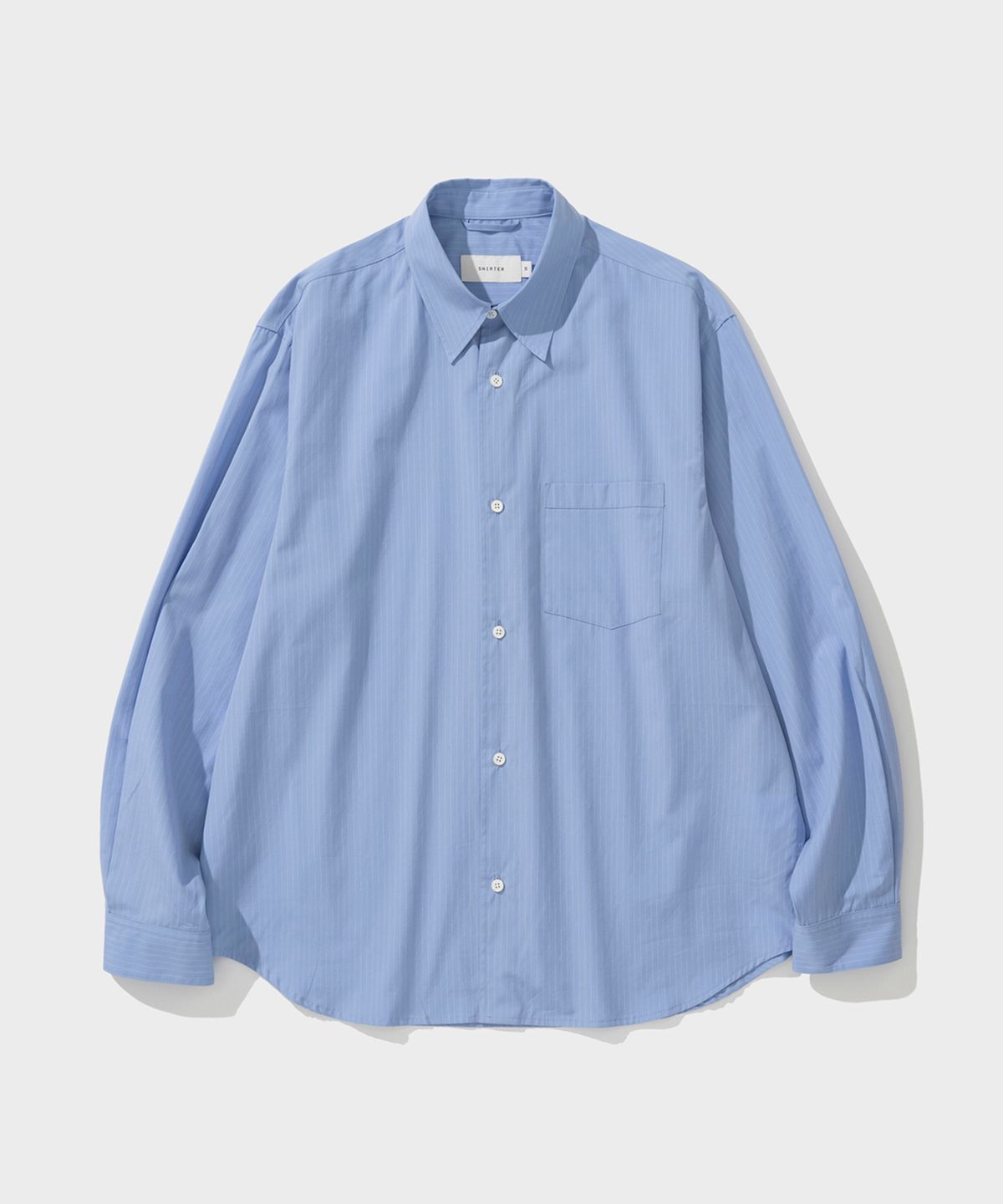 셔터(SHIRTER) EDITOR SHIRT (PIN BLUE)