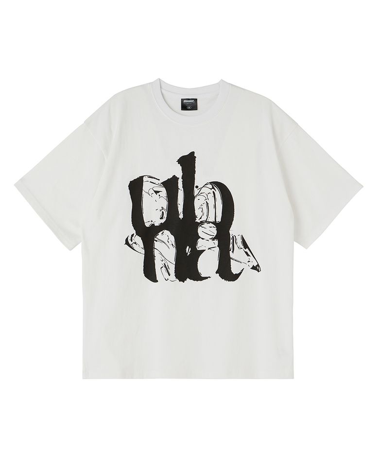 FLOW UBNA 오버 반팔 화이트
