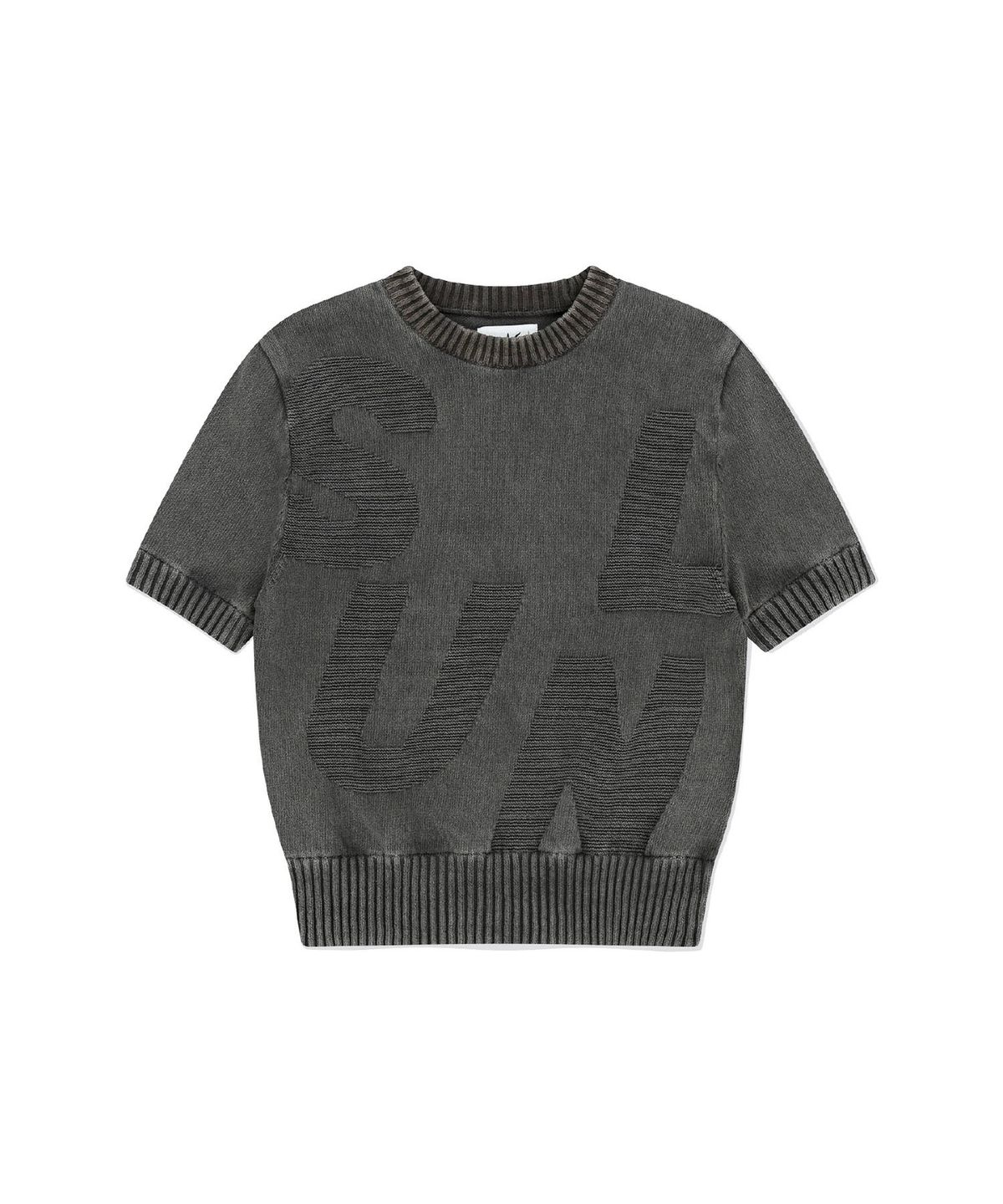 썬러브투어(SUNLOVETOUR) Capital S/S Sweater Charcoal