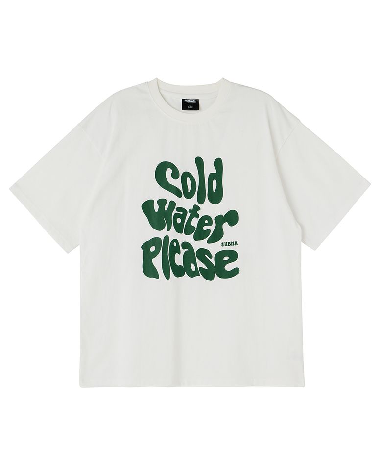 Cold Water Plz 오버 반팔 화이트그린