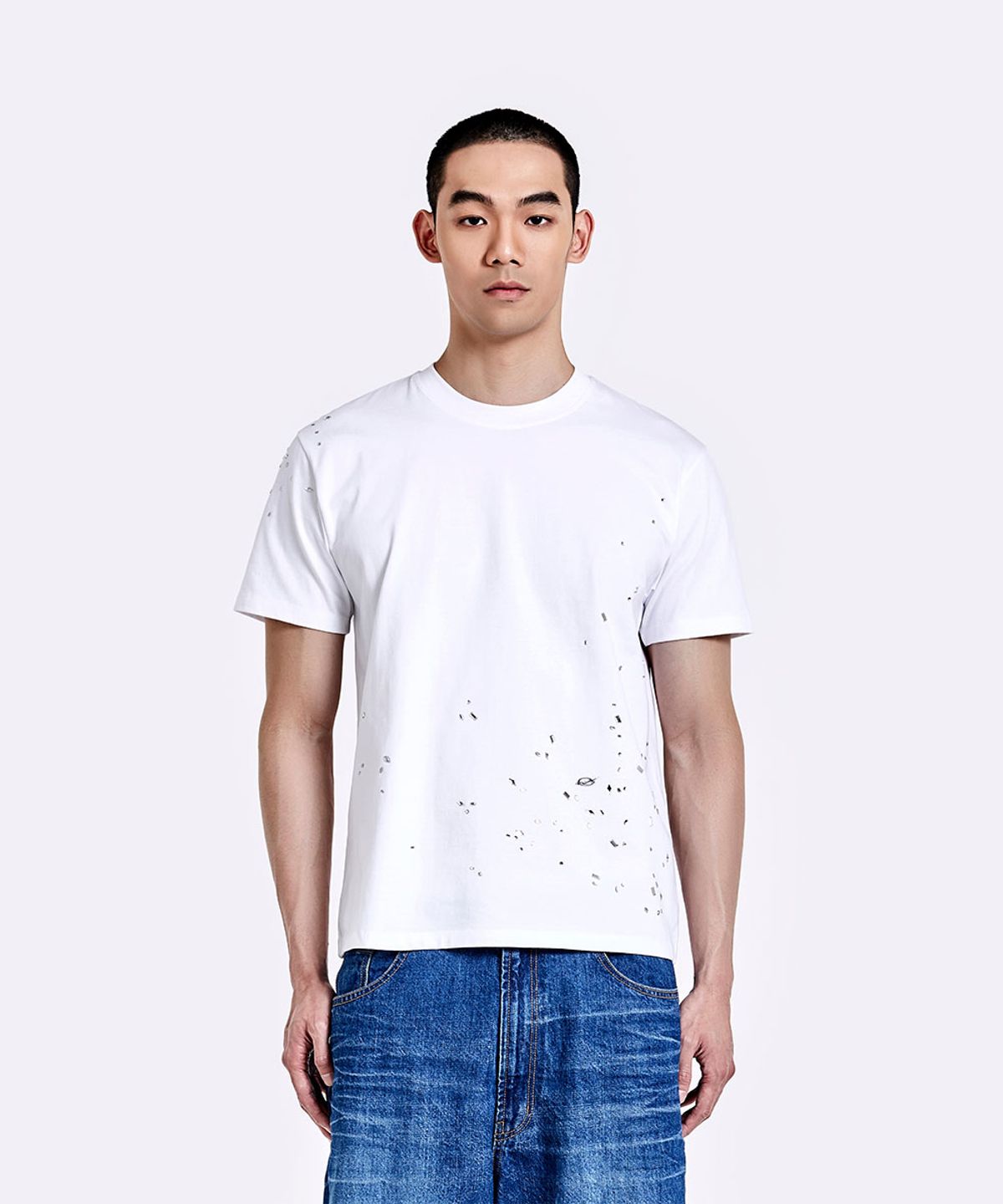51퍼센트(51PERCENT) Crushed T-shirt - White