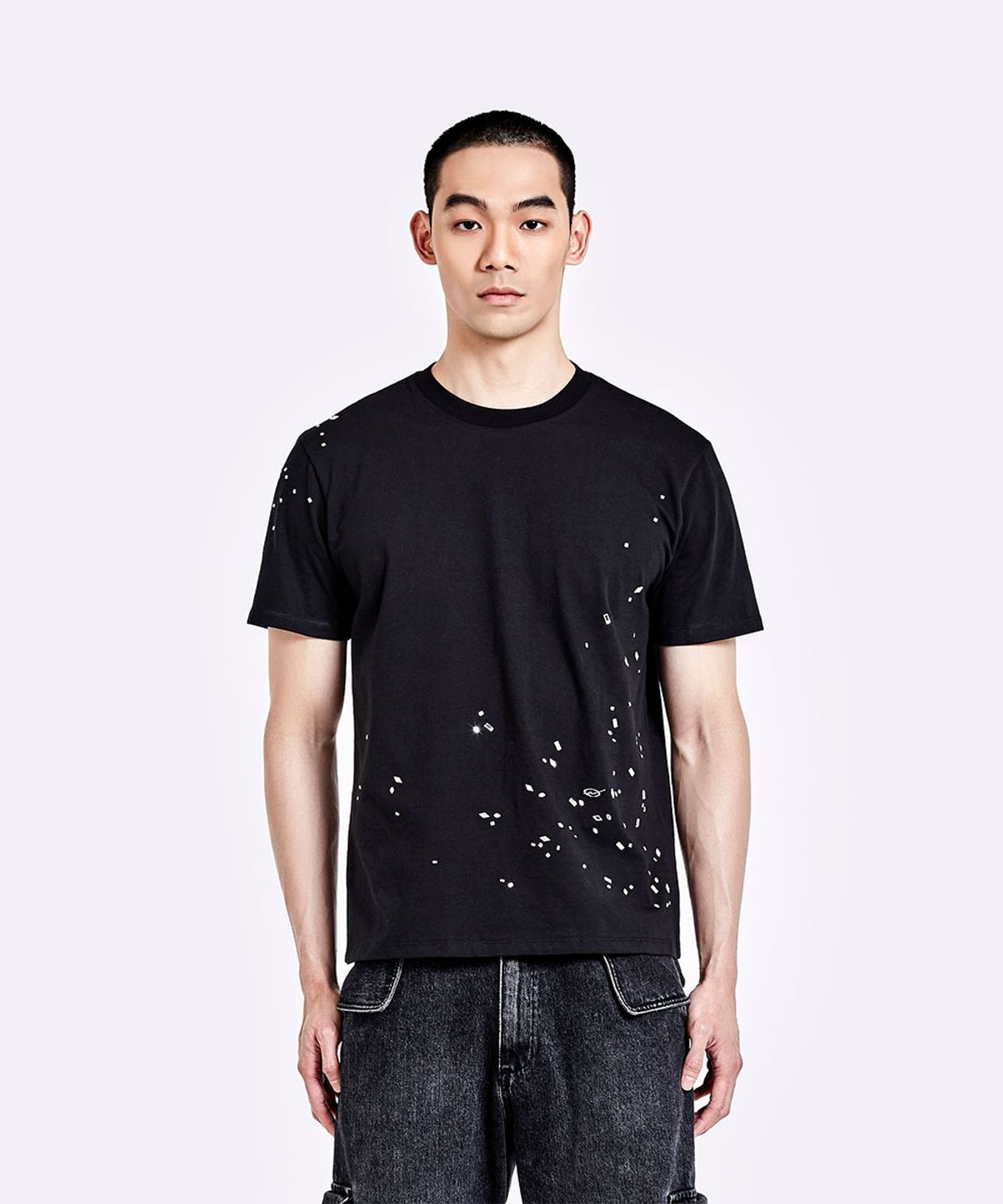 51퍼센트(51PERCENT) Crushed T-shirt - Black
