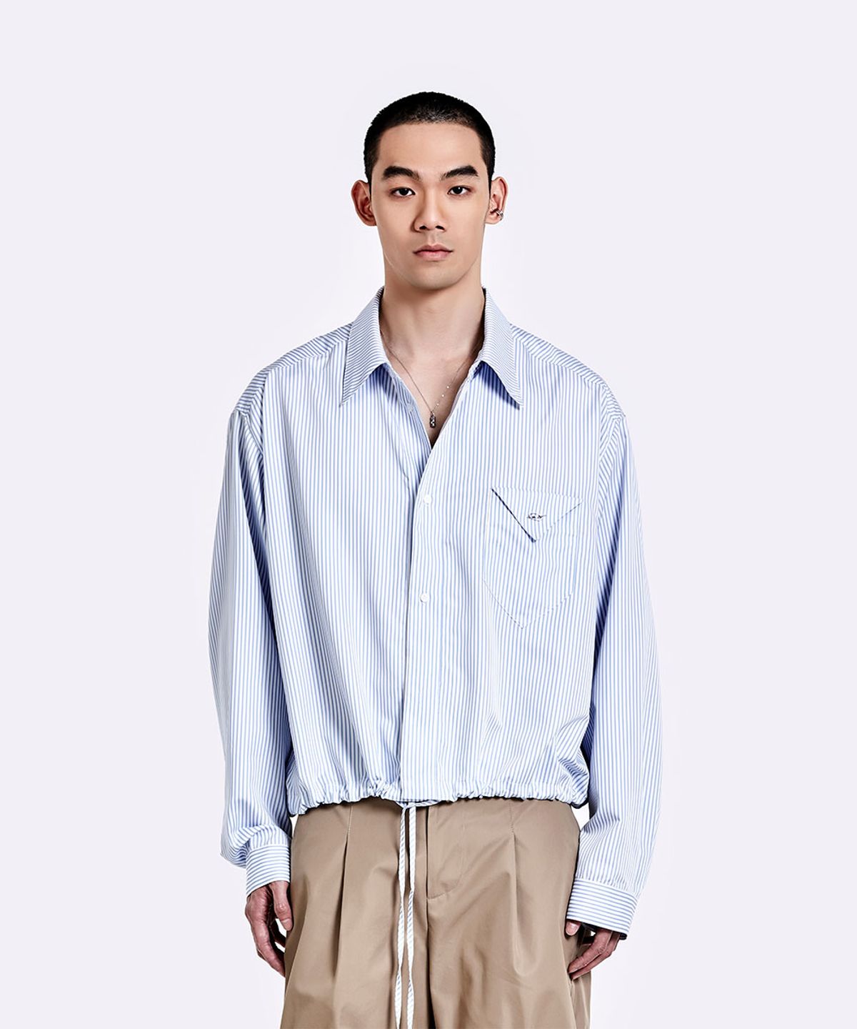 51퍼센트(51PERCENT) Banding shirt - Stripe