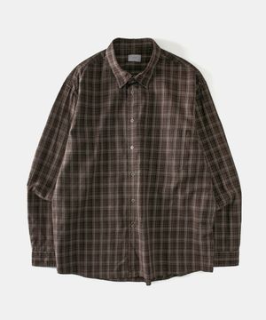 코어 체크 셔츠 브라운