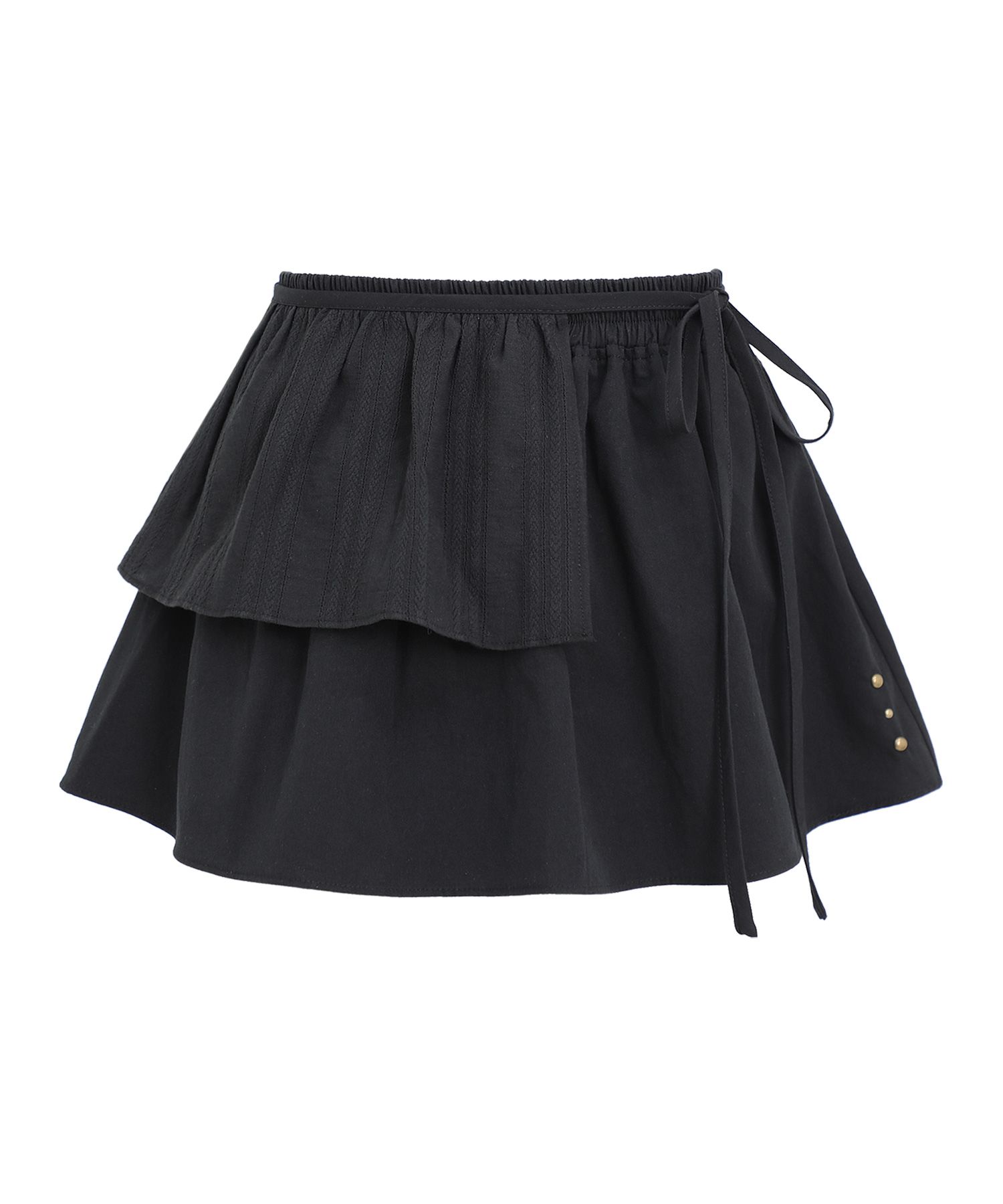 ミニスカート [PLASMA SPHERE] 2WAY duet frill flare layered wrap skirt MUSINSA | PLASMA SPHERE 2 WAY Duet Mini Frill Flare Layered