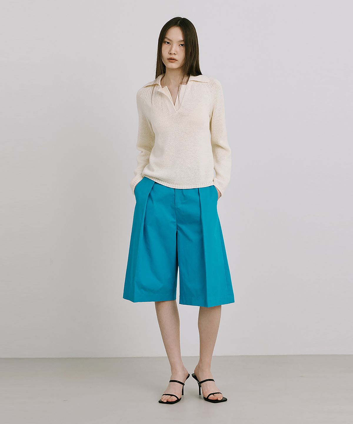 분더캄머(WNDERKAMMER) 25 Bermuda Pants_Turquoise Blue(25 버뮤다팬츠_터콰이즈블루)