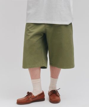 FD Cotton Bermuda Pants Olive