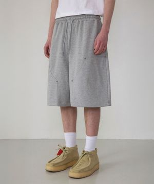 더블니 리벳 버뮤다 반바지 [그레이]