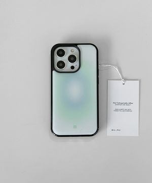 [아이폰17출시][+맥세이프][+갤럭시S26]Mint Hole 에폭시 블랙 범퍼 케이스