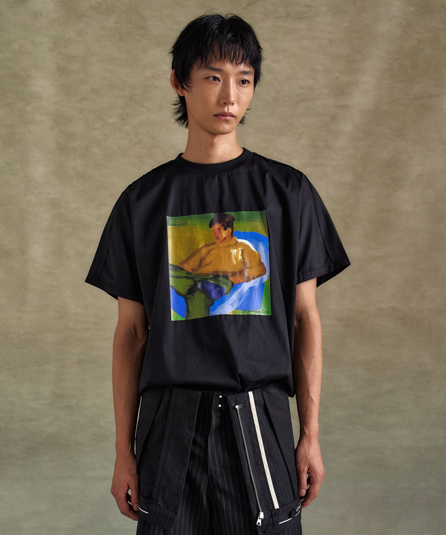★ANDERSSON BELL★ UNISEX VALLUM POPLIN TSHIRTS atb1324u(BLA MUSINSA | ANDERSSON BELL Unisex Balum Poplin T-shirt
