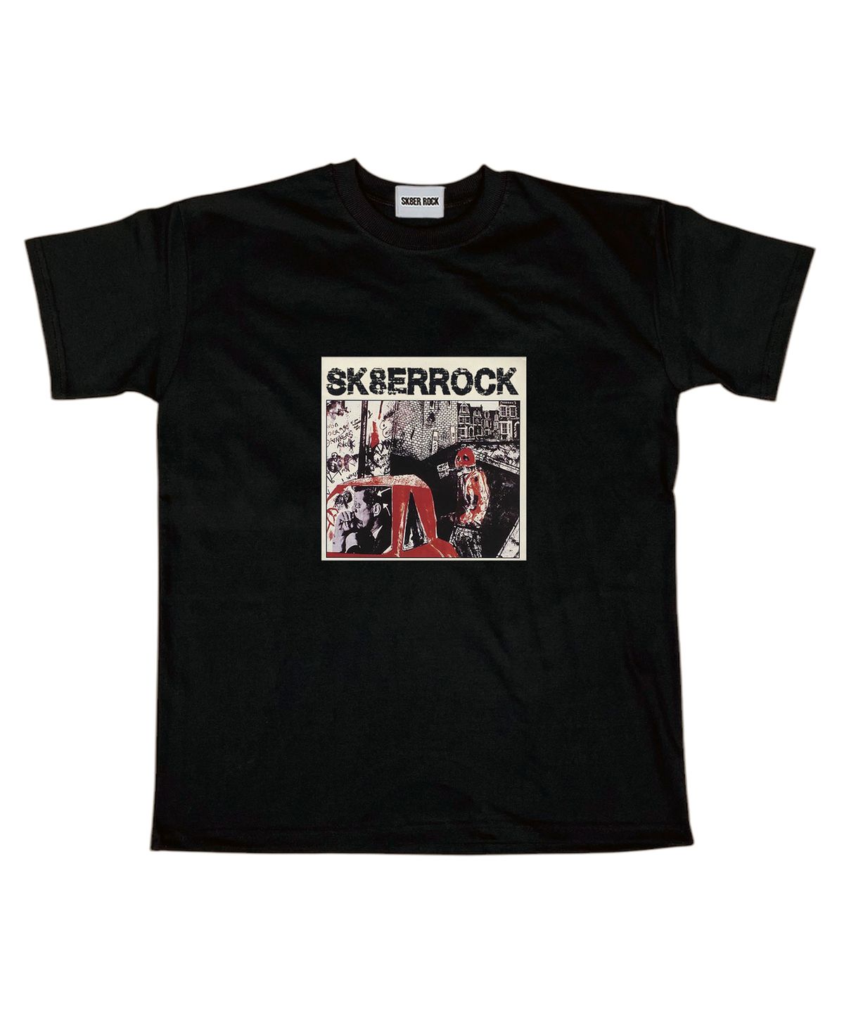 스케이터락(SK8ER ROCK) Dirty Graffiti T-shirt ((black))