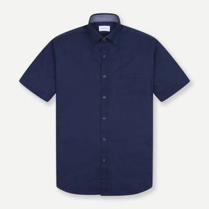 50수  뱀부폴리스판 솔리드 반소매 셔츠 네이비 YJEMUR605NY