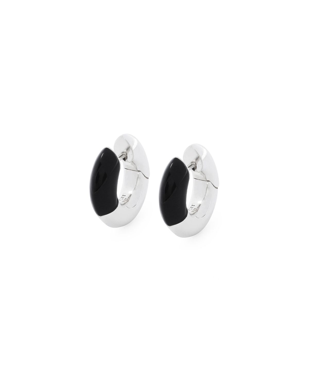 태싯(TACIT) Onyx pebble earring