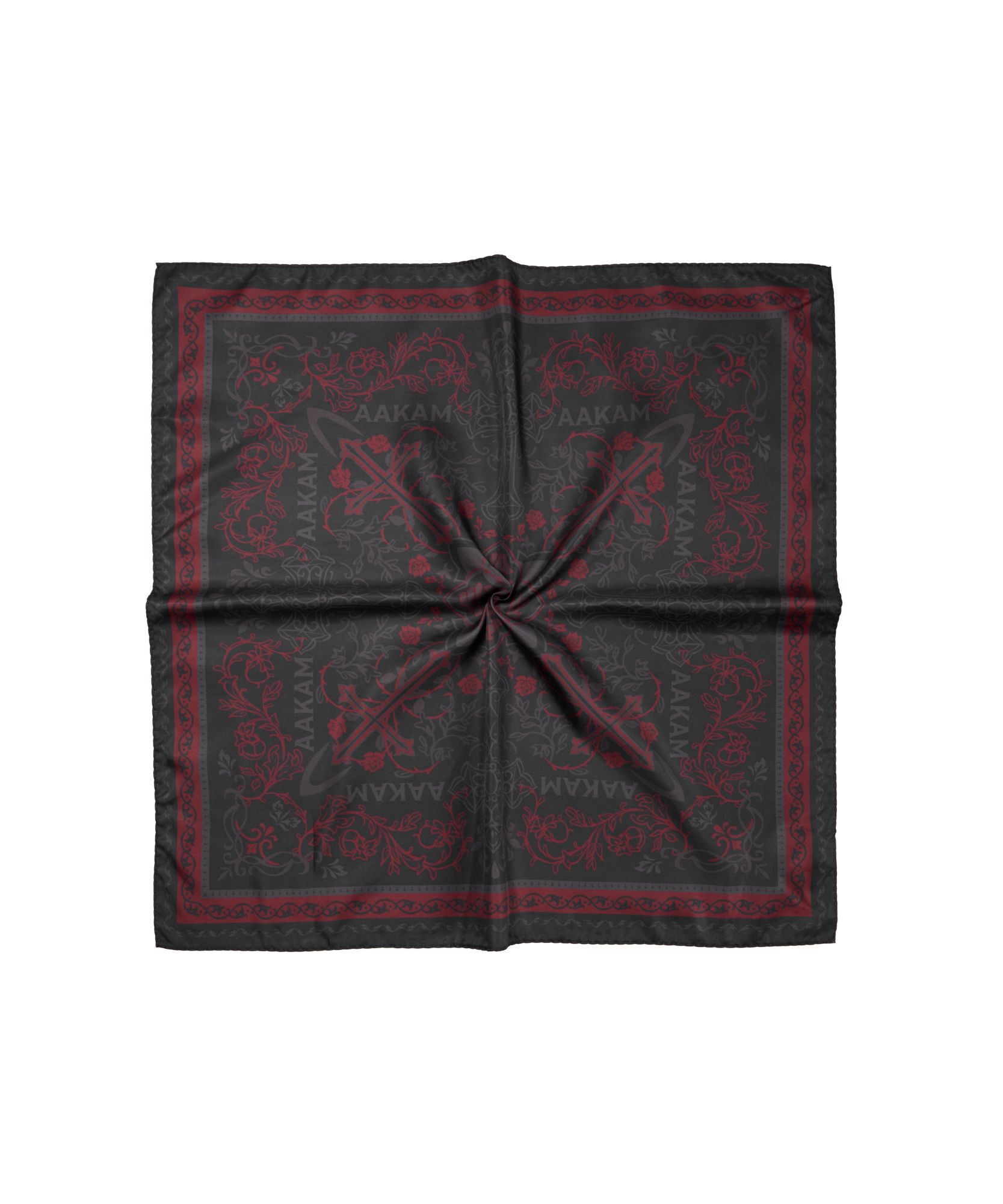【AAKAM】Cross Printed Scarf バンダナ ★男女共用★追跡付 AAKAM】Cross Printed Scarf バンダナ ☆男女共用☆追跡付