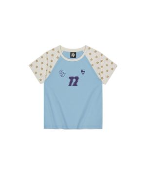 W All-Star Raglan Tee Light Blue