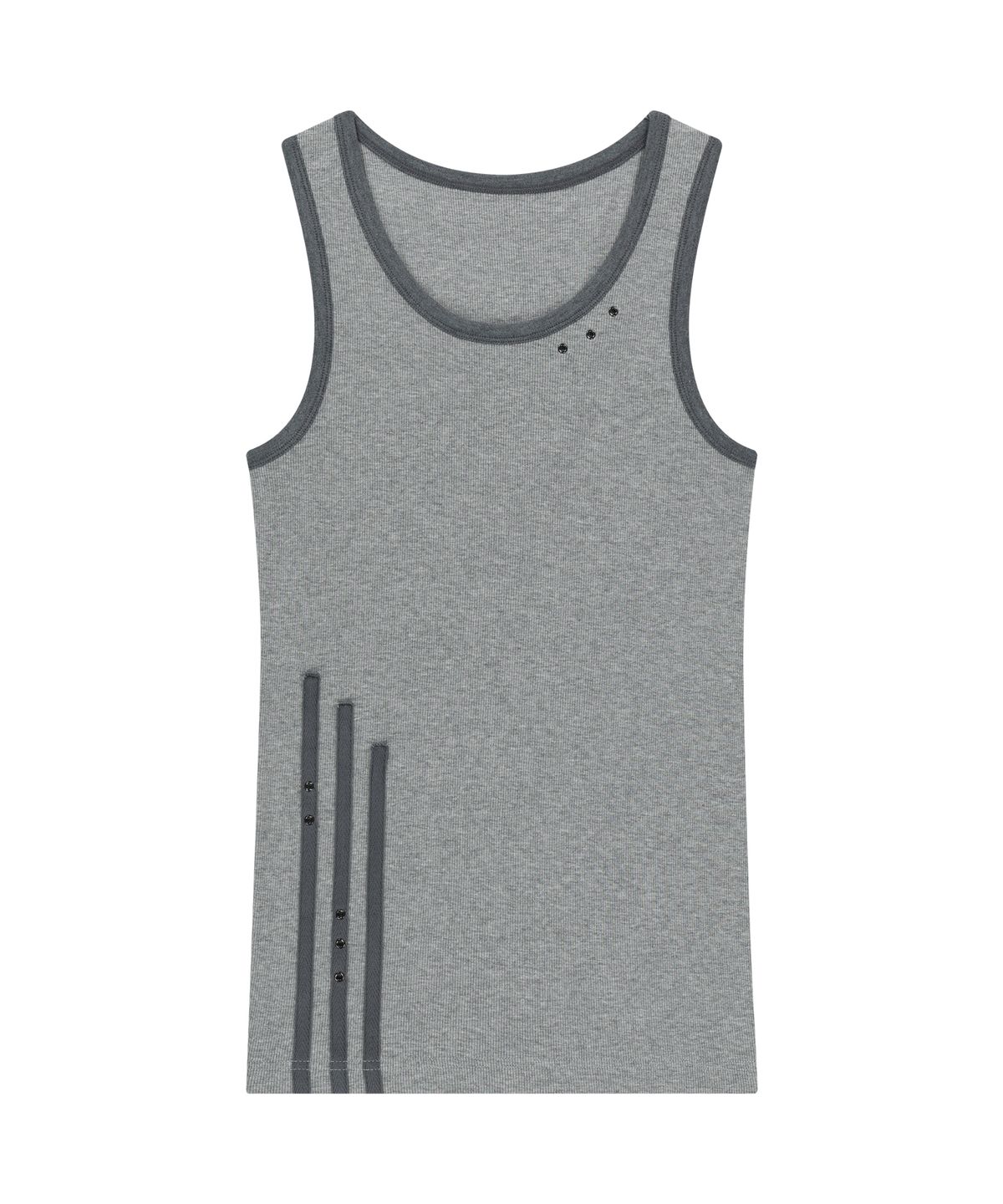 아캄(AAKAM) 3-Lined Eyelet Sleeveless (Gray)