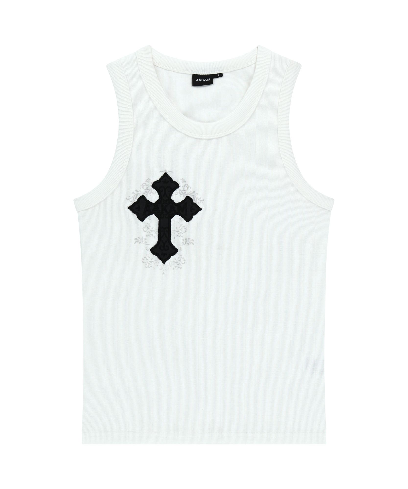 【AAKAM】AKM CROS2 Sleeveless スリーブレス★男女兼用★ MUSINSA公式 | AAKAM AKM CROS2 Sleeveless (White)
