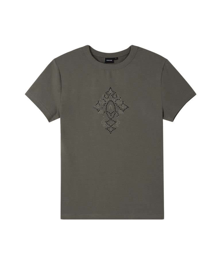 Studded CROS2 Half Top (Khaki)