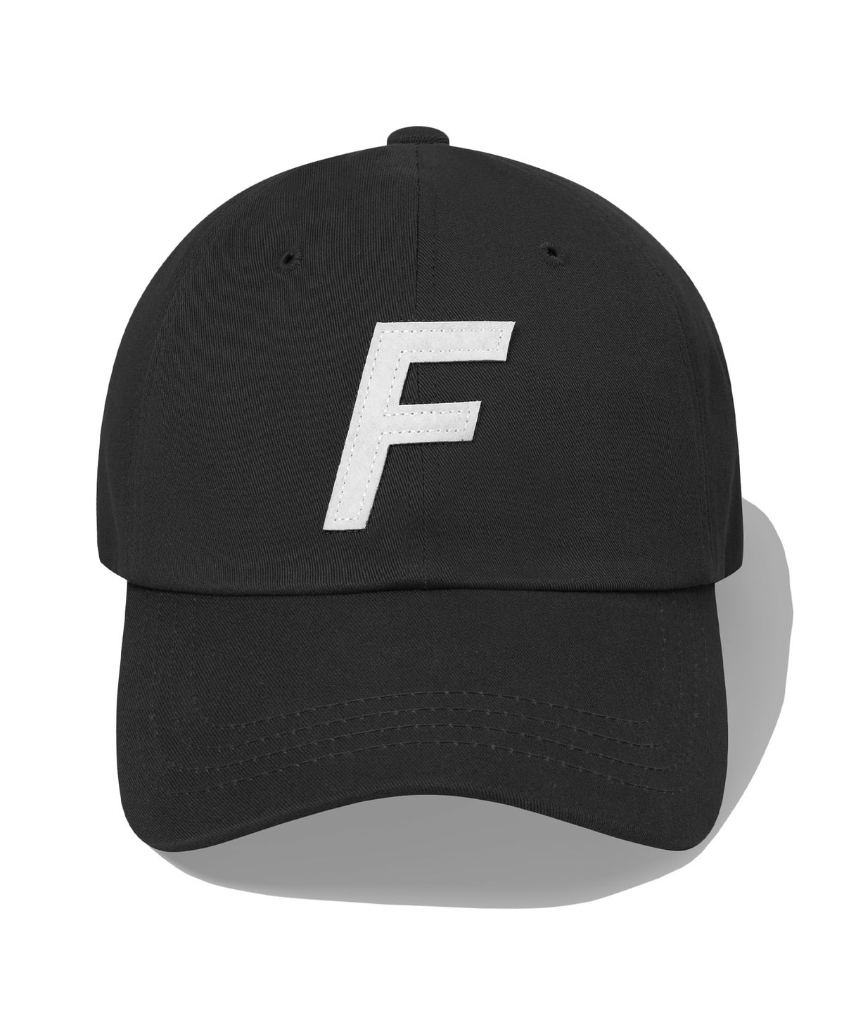 필루미네이트(FILLUMINATE) F 아플리케 로고 볼 캡-블랙