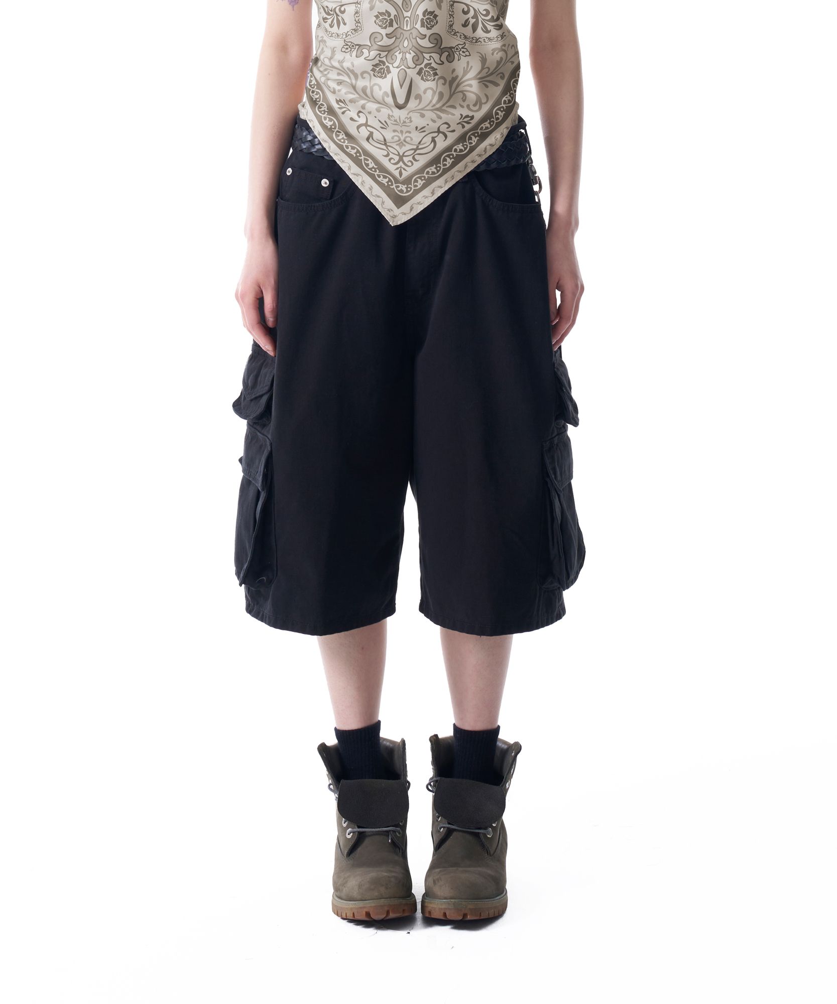 【AAKAM】Cotton Bermuda Cargo Pants バミューダ カーゴパンツ MUSINSA | AAKAM Cotton Bermuda Cargo Pants (Black)