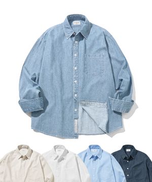 올 데이 린넨 라이크 셔츠-5Color