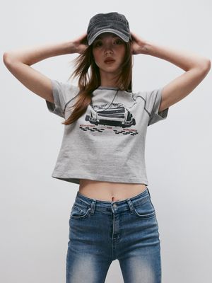 파이널 랩 레글런 티셔츠 (멜란지그레이)