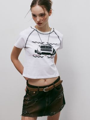 파이널 랩 레글런 티셔츠 (화이트)