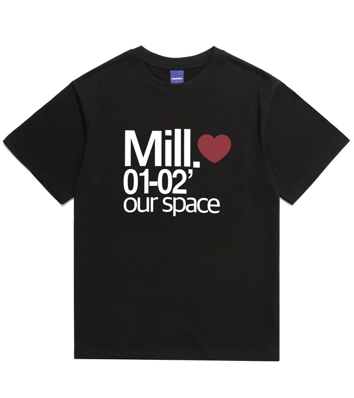 스텝온리(STAFFONLY) MILL 01-02 TEE (BLACK)