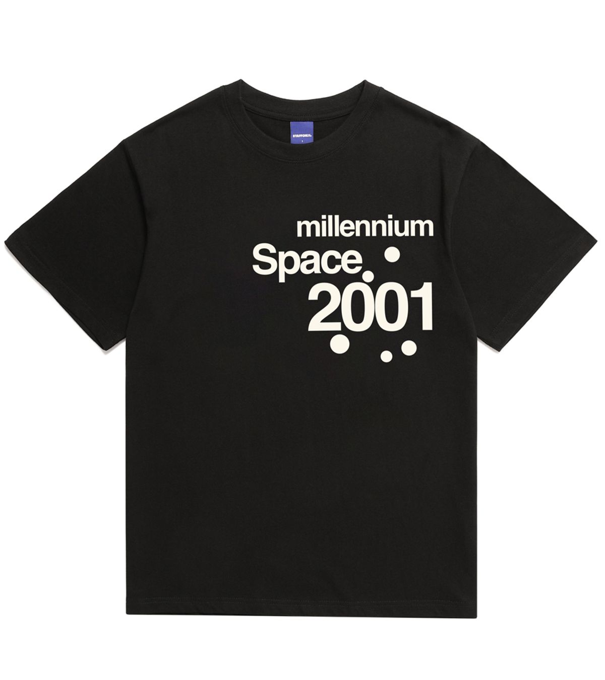 스텝온리(STAFFONLY) MILLENNIUM SPACE TEE (BLACK)