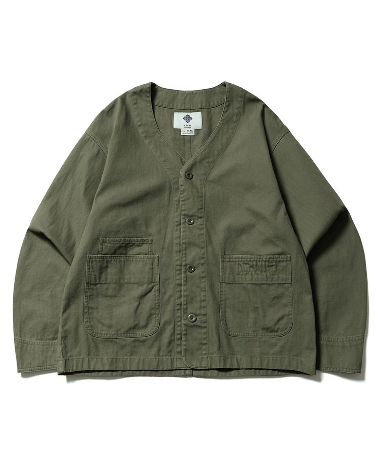ROUND ENGINEER HBT JACKET (OLIVE)