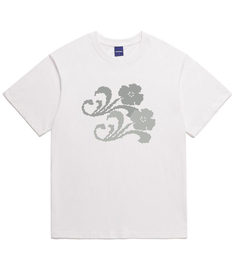 FLOWER BITMAP TEE (WHITE)