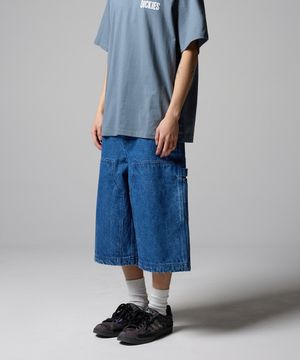 더블니 카펜터 데님 쇼츠 Medium Blue