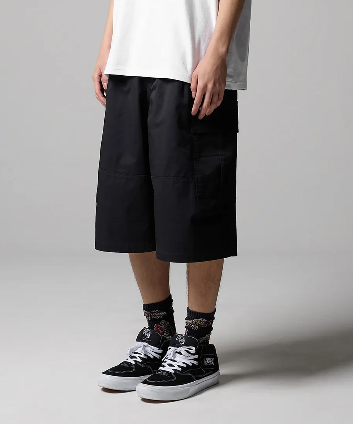 디키즈(DICKIES) 워시드 트윌 카고 쇼츠 Black