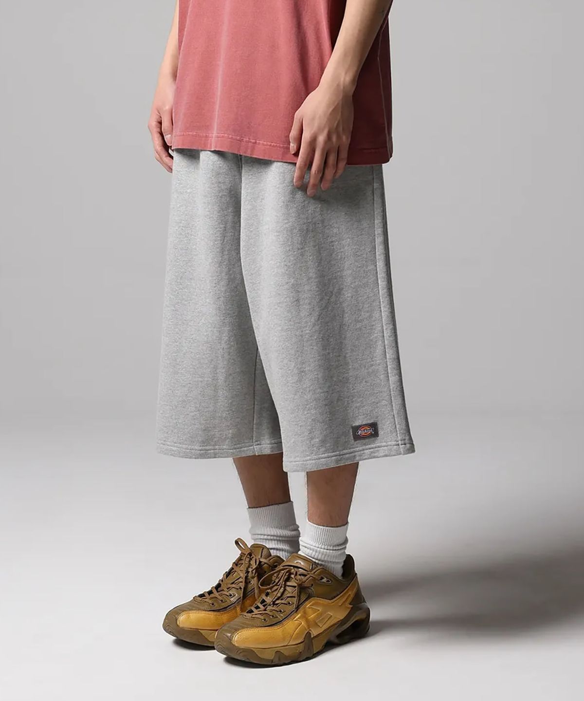 디키즈(DICKIES) 베이직 스웨트 쇼츠 Melange Gray