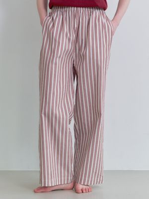 테이크 코튼 팬츠 - 버건디