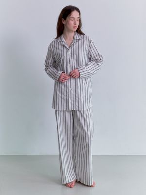 테이크 코튼 파자마 세트 - 브라운