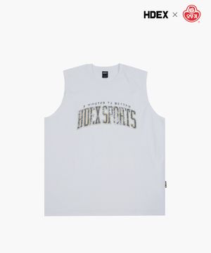 [HDEX x OTOKI] 컴포트 크랙 슬리브리스 (White)