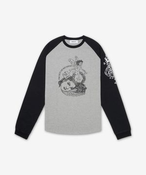 라글란 티셔츠 - 그레이 / 1211532515