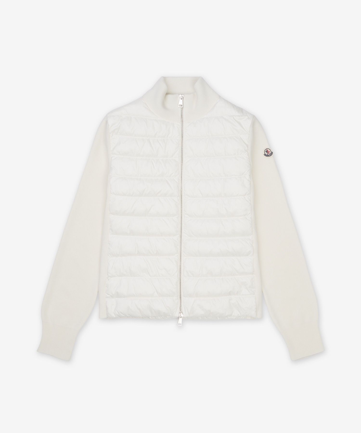 MUSINSA | MONCLER Padded Wool Cardigan - White / K10939B00025M1131030