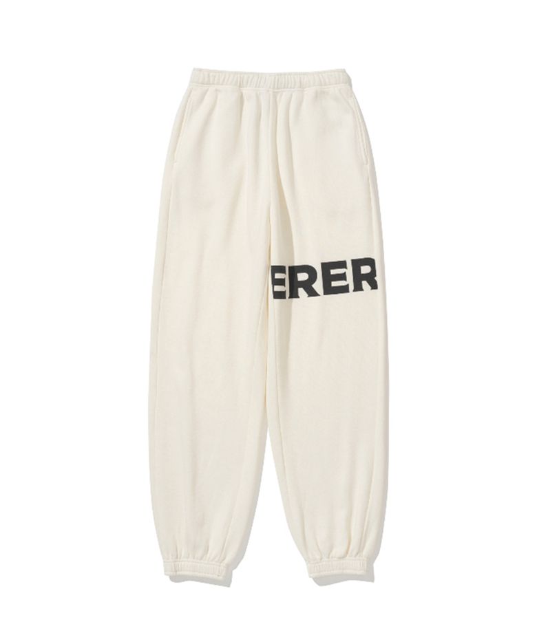 [UN] ERER Sweat Joggers Pants Ivory